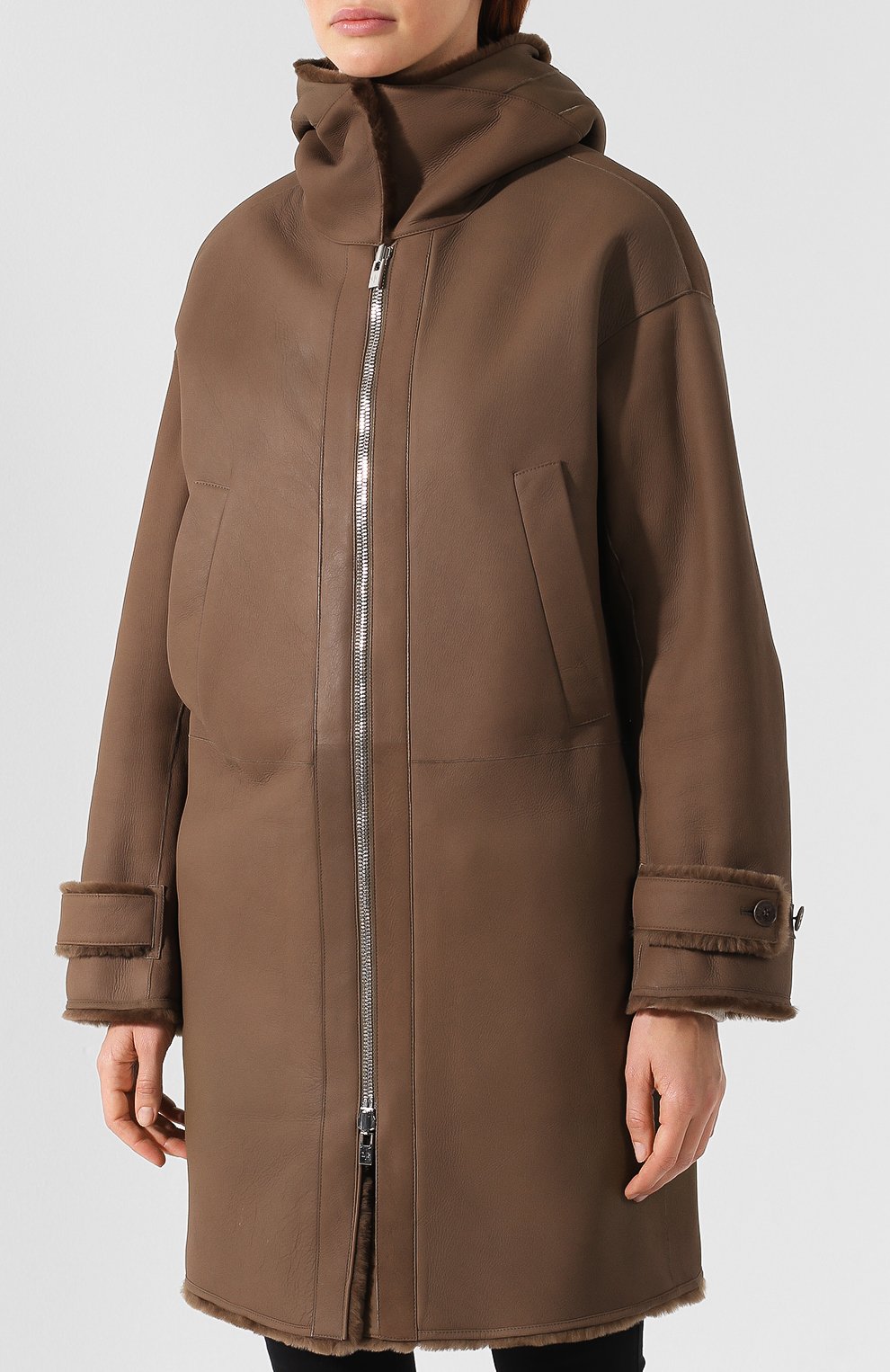 Двусторонняя дубленка с капюшоном LORO PIANA, арт. FAI3086, фото 3