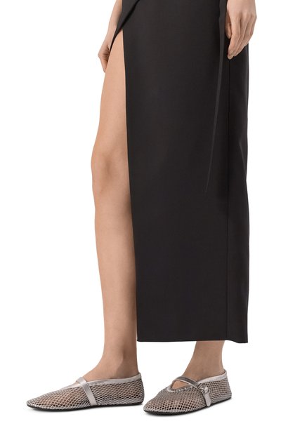 Текстильные балетки ALAIA, арт. AA3A029TK028, фото 3