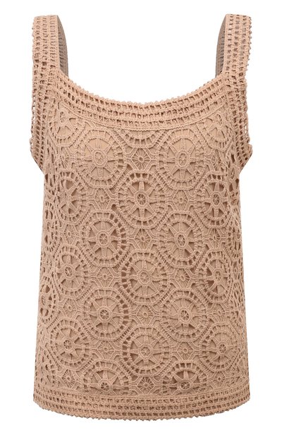 Женский топ из хлопка и шелка ELIE SAAB, арт. T0082N