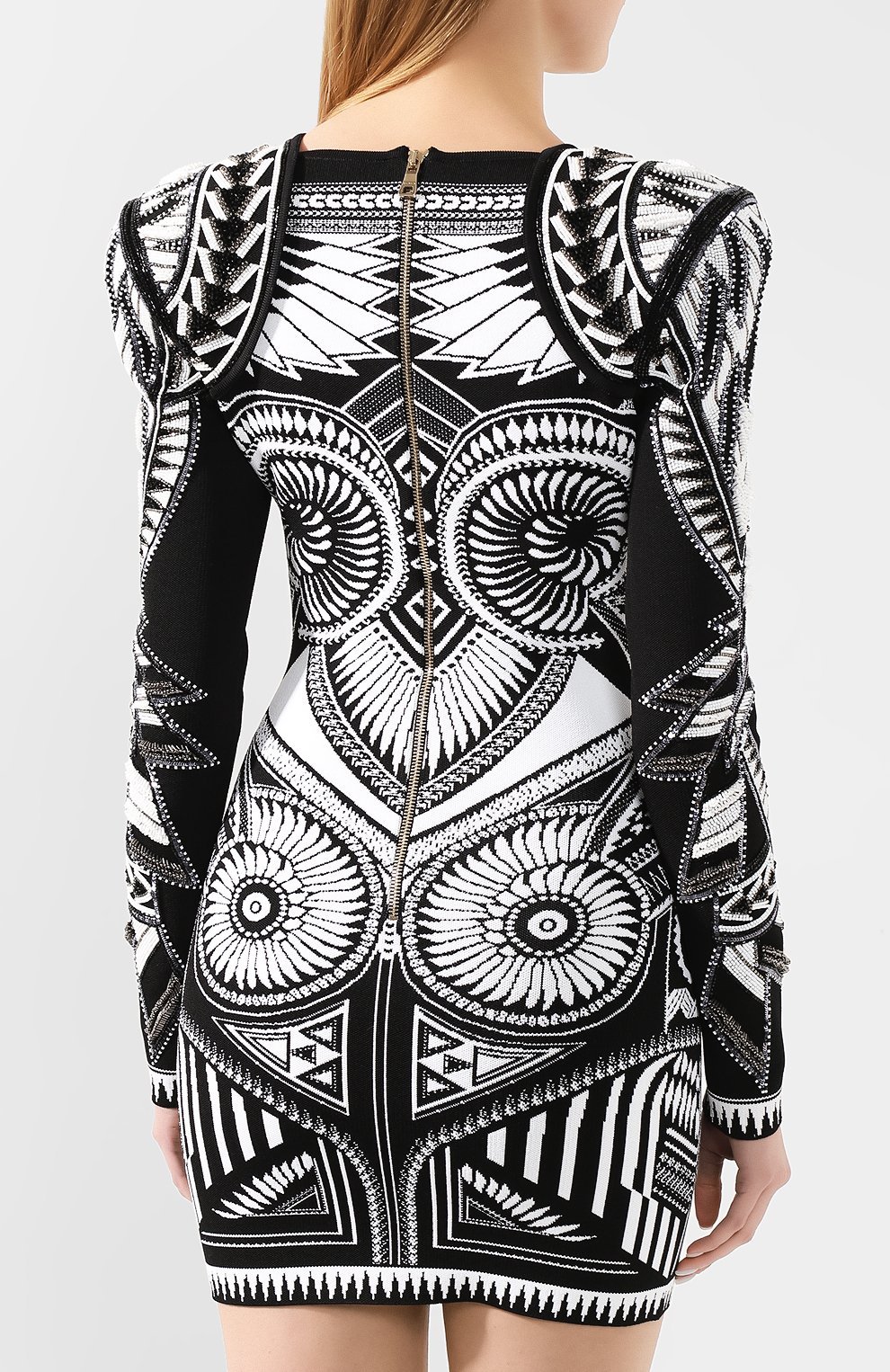 Платье из вискозы BALMAIN, арт. TF16257/K002, фото 4