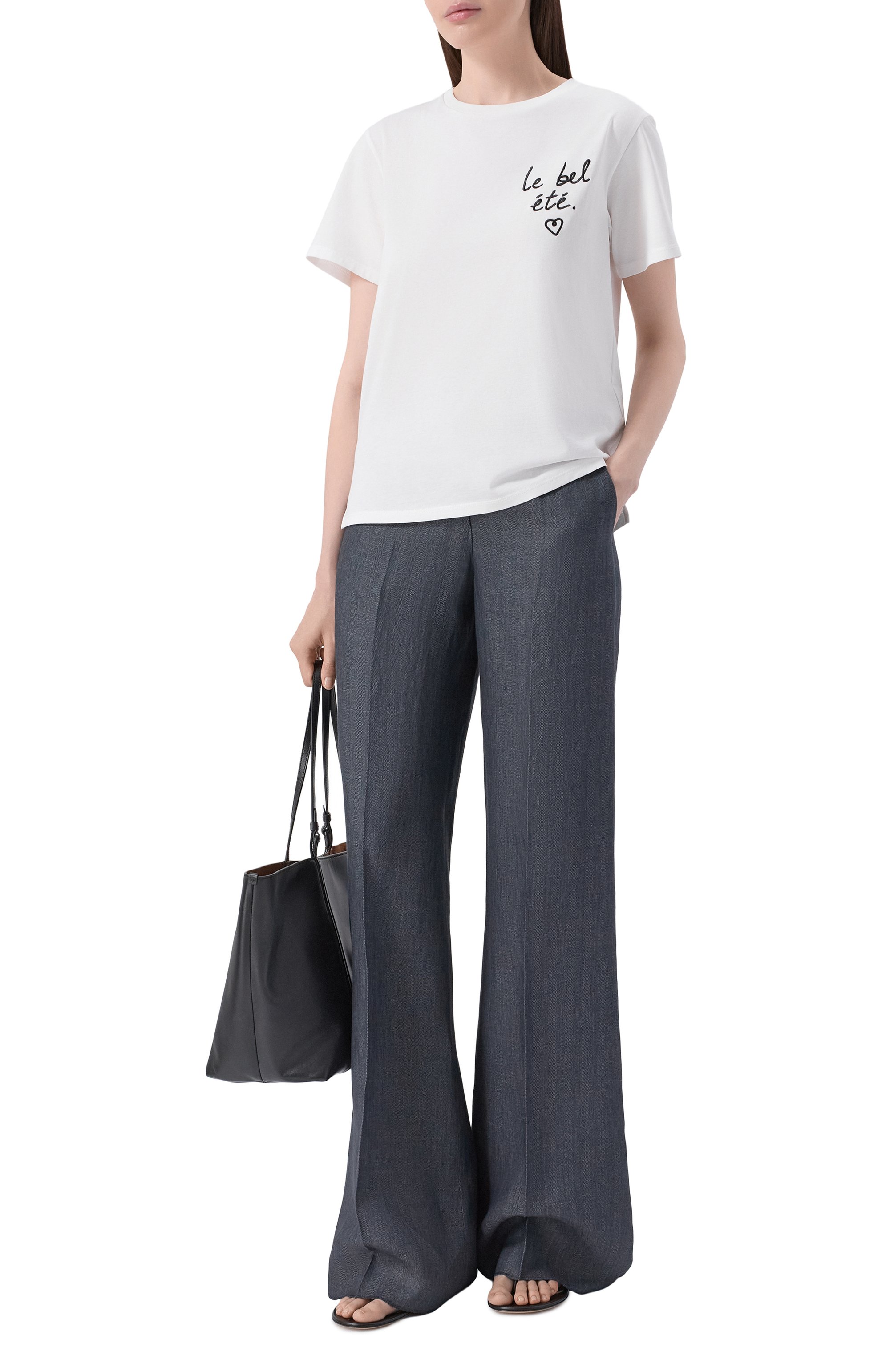 Хлопковая футболка WEEKEND MAX MARA, арт. WKDB0RA, фото 2