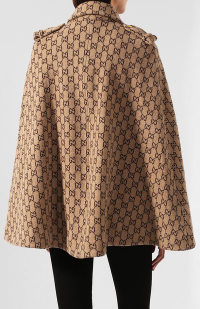 Шерстяное пончо GUCCI, арт. 610488/XKA5U, фото 4