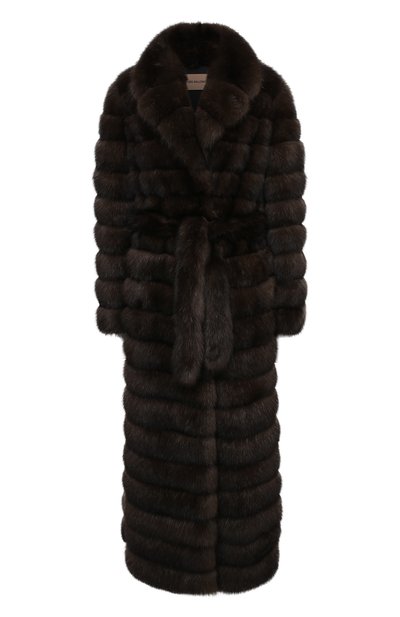 Шуба из меха соболя YVES SALOMON, арт. 9WYM37630ZICV, фото 1