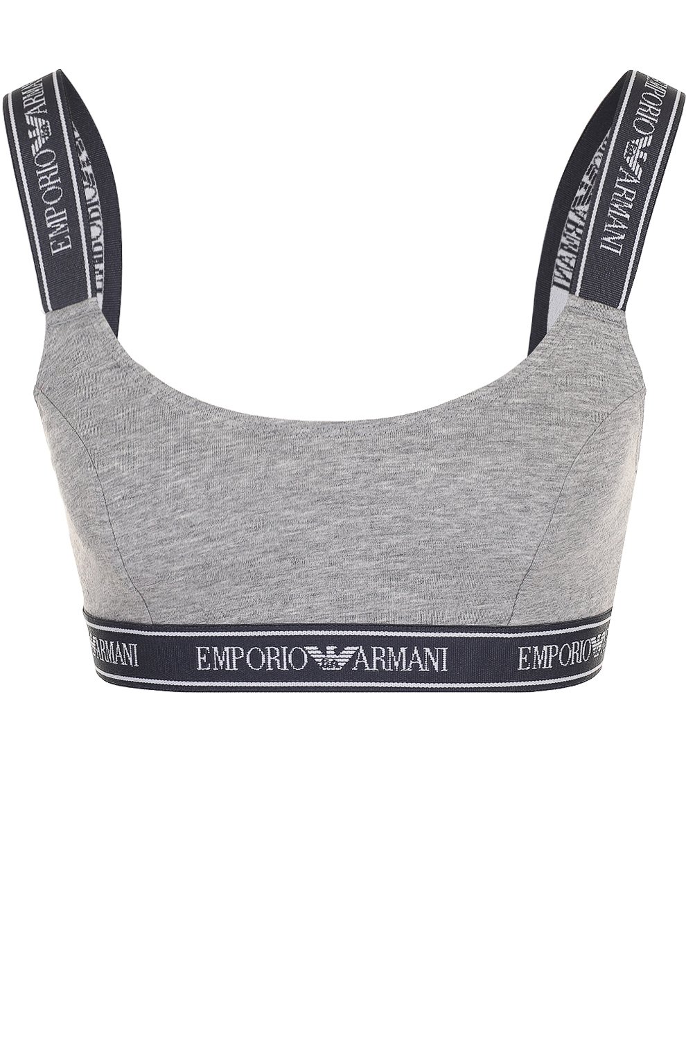 Хлопковый бюстгальтер с логотипом бренда EMPORIO ARMANI, арт. 163651/8P317, фото 1