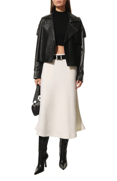 Шерстяная юбка NOBLE&BRULEE белого цвета по цене 60000 руб., арт. NB12/14122106, фото 2 Шерстяная юбка NOBLE&BRULEE, арт. NB12/14122106, фото 2