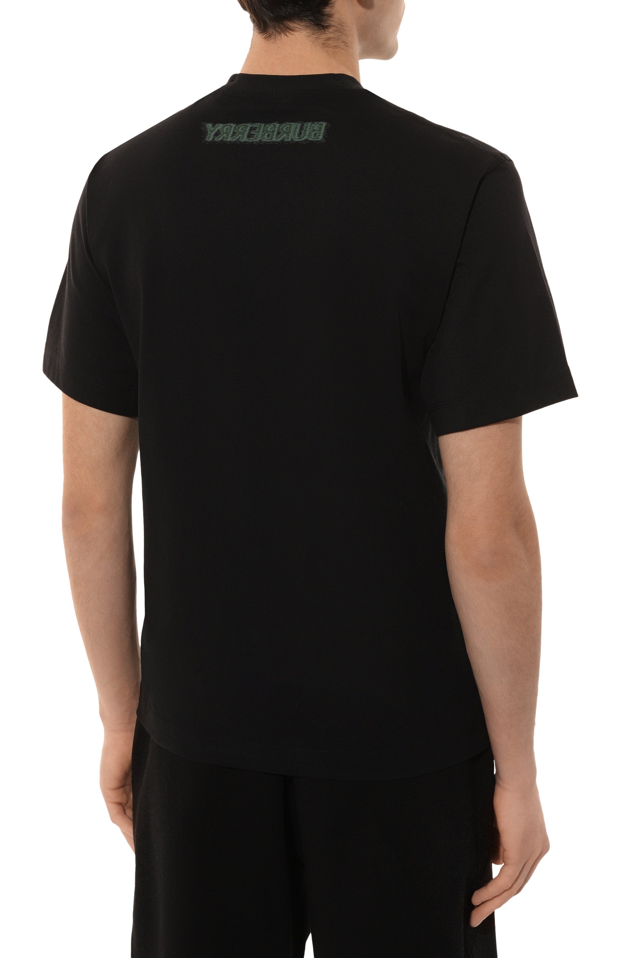 Хлопковая футболка BURBERRY, арт. 8090540, фото 4