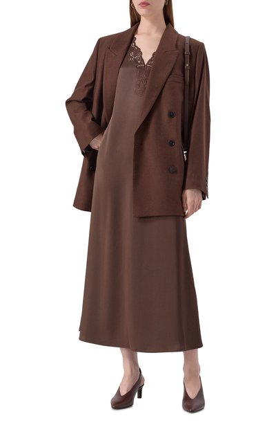 Атласное платье WEEKEND MAX MARA, арт. CAN0SSA, фото 2