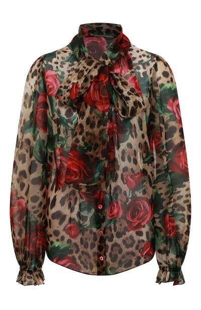 Женская шелковая блузка DOLCE & GABBANA, арт. F5L07T/HS1Z0/0UTLET AW22-23