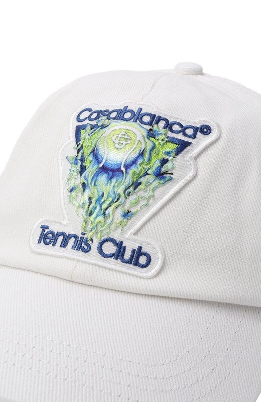 Хлопковая бейсболка Casablanca A-SP26-HAT-002-01 Белый  A-SP26-HAT-002-01 Фото 3
