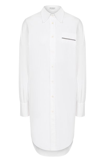 Женская хлопковая рубашка BRUNELLO CUCINELLI, арт. M0091ML916