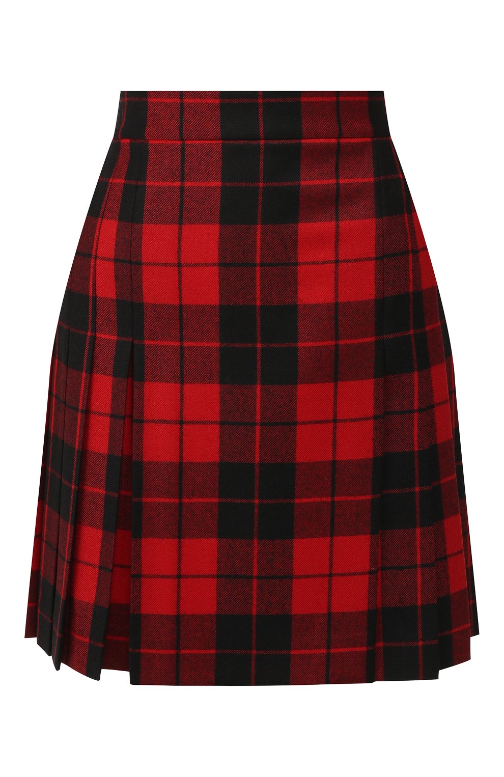 Шерстяная юбка DOLCE & GABBANA красного цвета по цене 56700 руб., арт. F4BDDT/FQMG6, фото 1 Шерстяная юбка DOLCE & GABBANA, арт. F4BDDT/FQMG6, фото 1