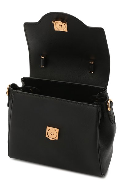 Сумка la medusa small VERSACE черного цвета по цене 263500 руб., арт. DBFI040/DVIT2T, фото 4 Сумка la medusa small VERSACE, арт. DBFI040/DVIT2T, фото 4
