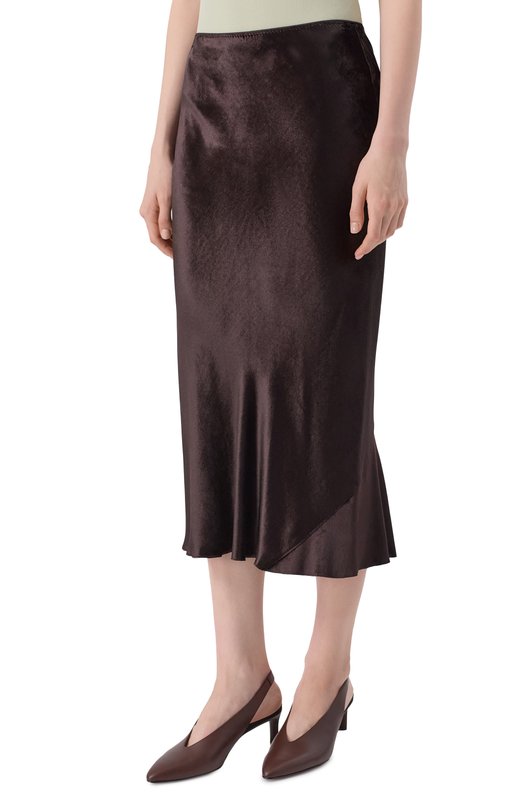 Бархатная юбка Dorothee Schumacher 247005 Коричневый  247005 Фото 3