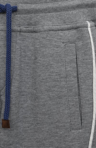 Хлопковые джоггеры BRUNELLO CUCINELLI, арт. B0T35E335A, фото 3