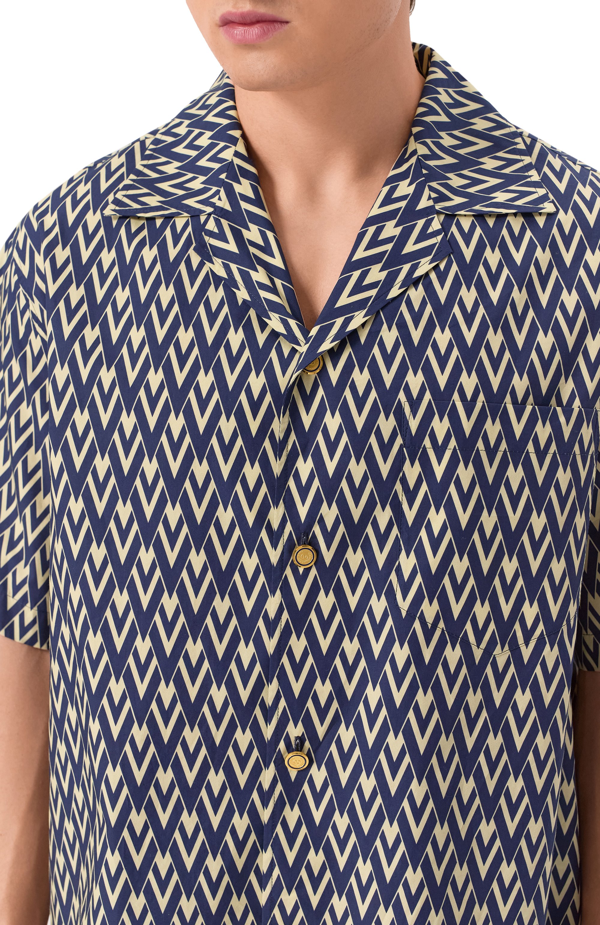 Хлопковая рубашка VALENTINO, арт. 6V3AA111AS0, фото 5