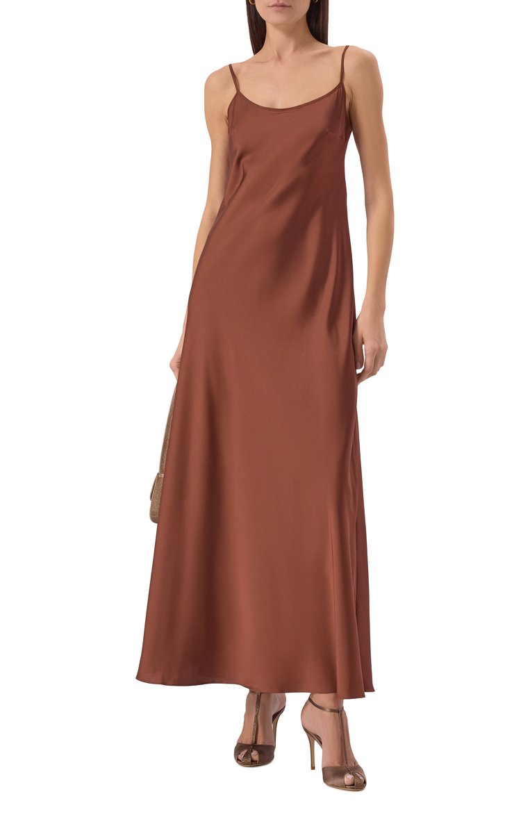 Женские текстильные босоножки EMPORIO ARMANI коричневого цвета, арт. X3P853/XR385 | Фото 2 (Автоматизация ТО: Проставлено; Автоматизация состава: Проставлено; Каблук высота: Высокий; Материал внутренний: Натуральная кожа; Материал внешний: Текстиль; Подошва: Плоская; Каблук тип: Шпилька)