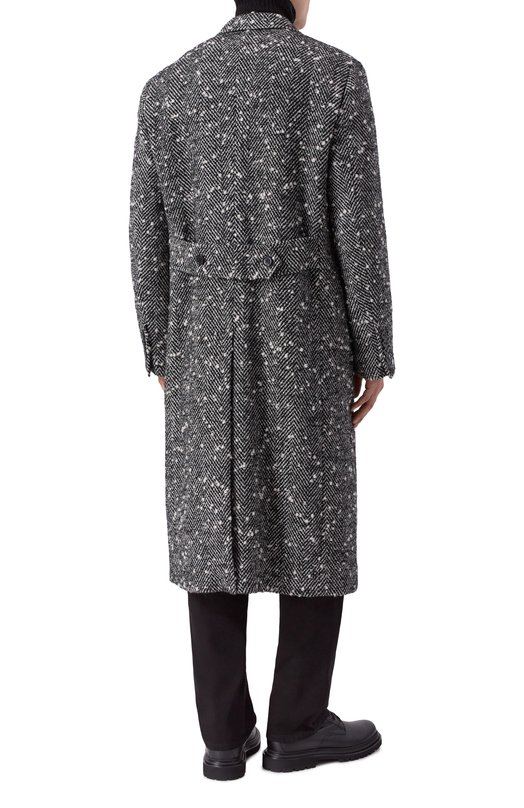 Шерстяное пальто Dolce & Gabbana G052WT/FCMC6 Серый  G052WT/FCMC6 Фото 4
