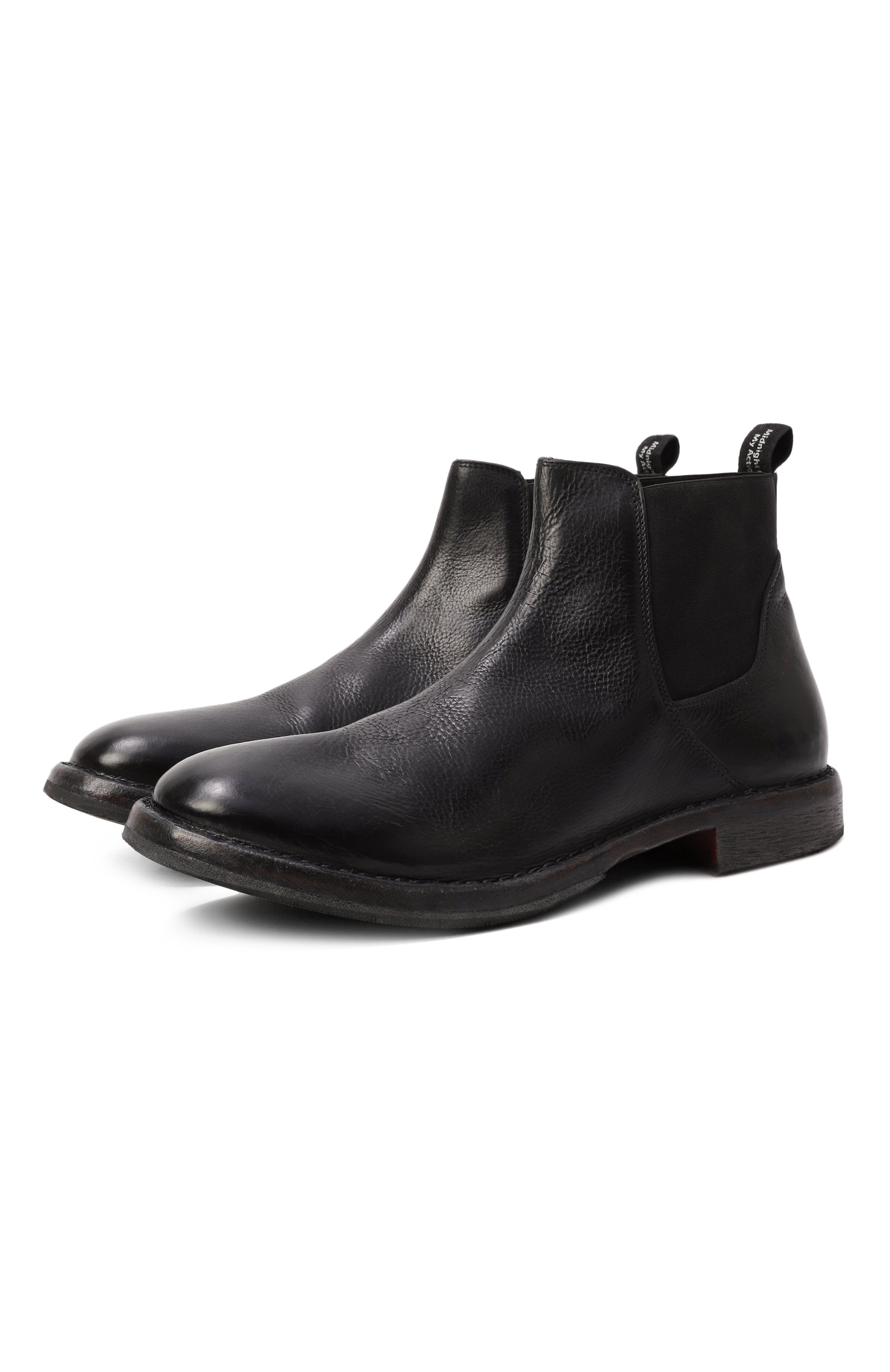 Кожаные челси MOMA черного цвета по цене 59950 руб., арт. 55510C-ARR, фото 1 Кожаные челси MOMA, арт. 55510C-ARR, фото 1