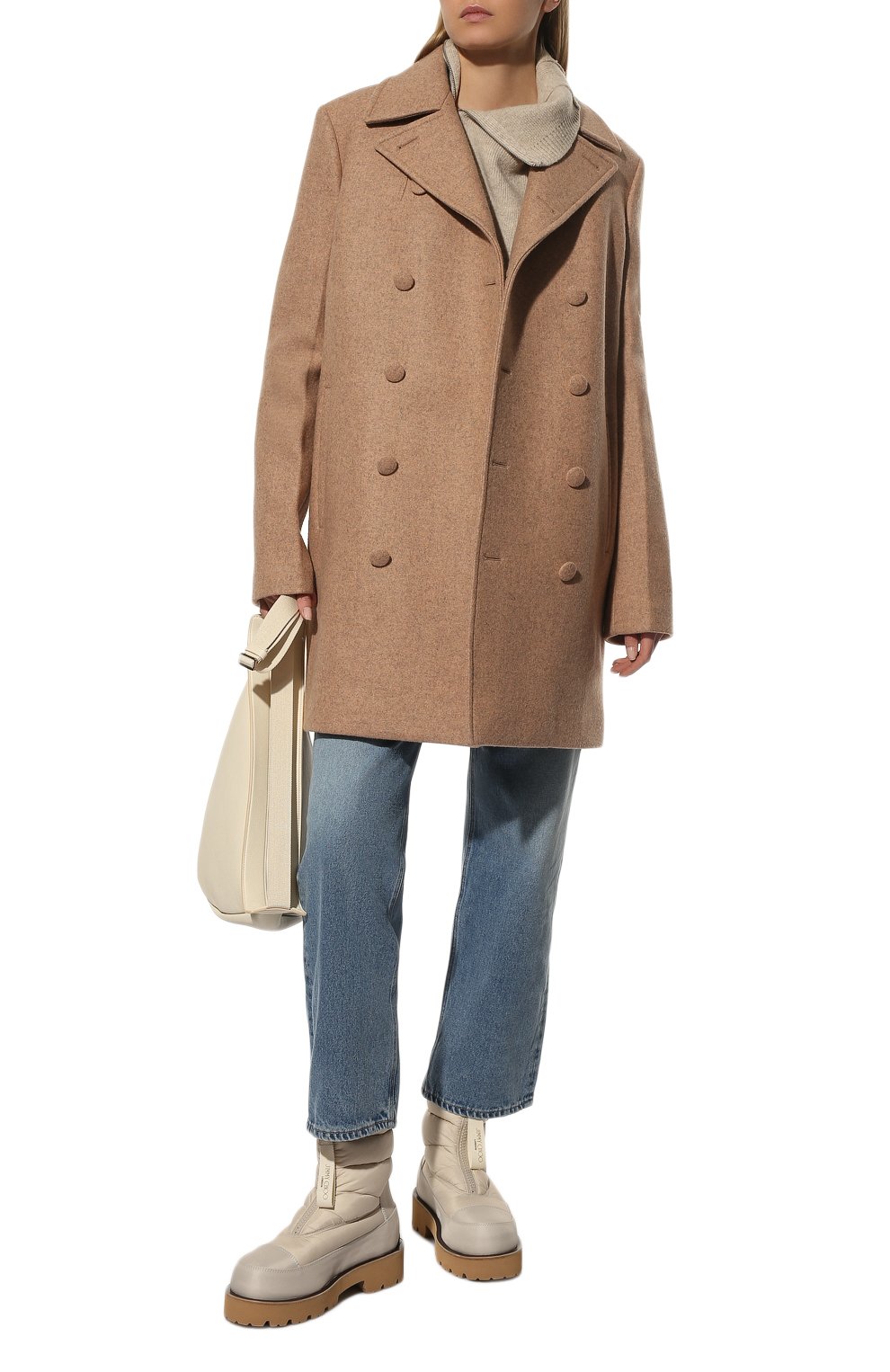 Текстильные полусапоги kai JIMMY CHOO кремового цвета по цене 97800 руб., арт. KAI FLAT/YNP, фото 2 Текстильные полусапоги kai JIMMY CHOO, арт. KAI FLAT/YNP, фото 2