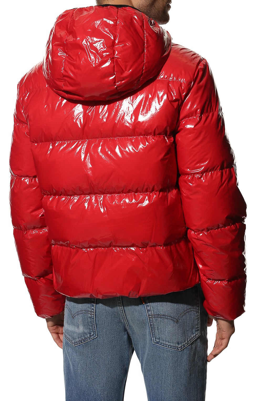Пуховик DSQUARED2 красного цвета по цене 74900 руб., арт. S74AM1322/S54056, фото 4 Пуховик DSQUARED2, арт. S74AM1322/S54056, фото 4