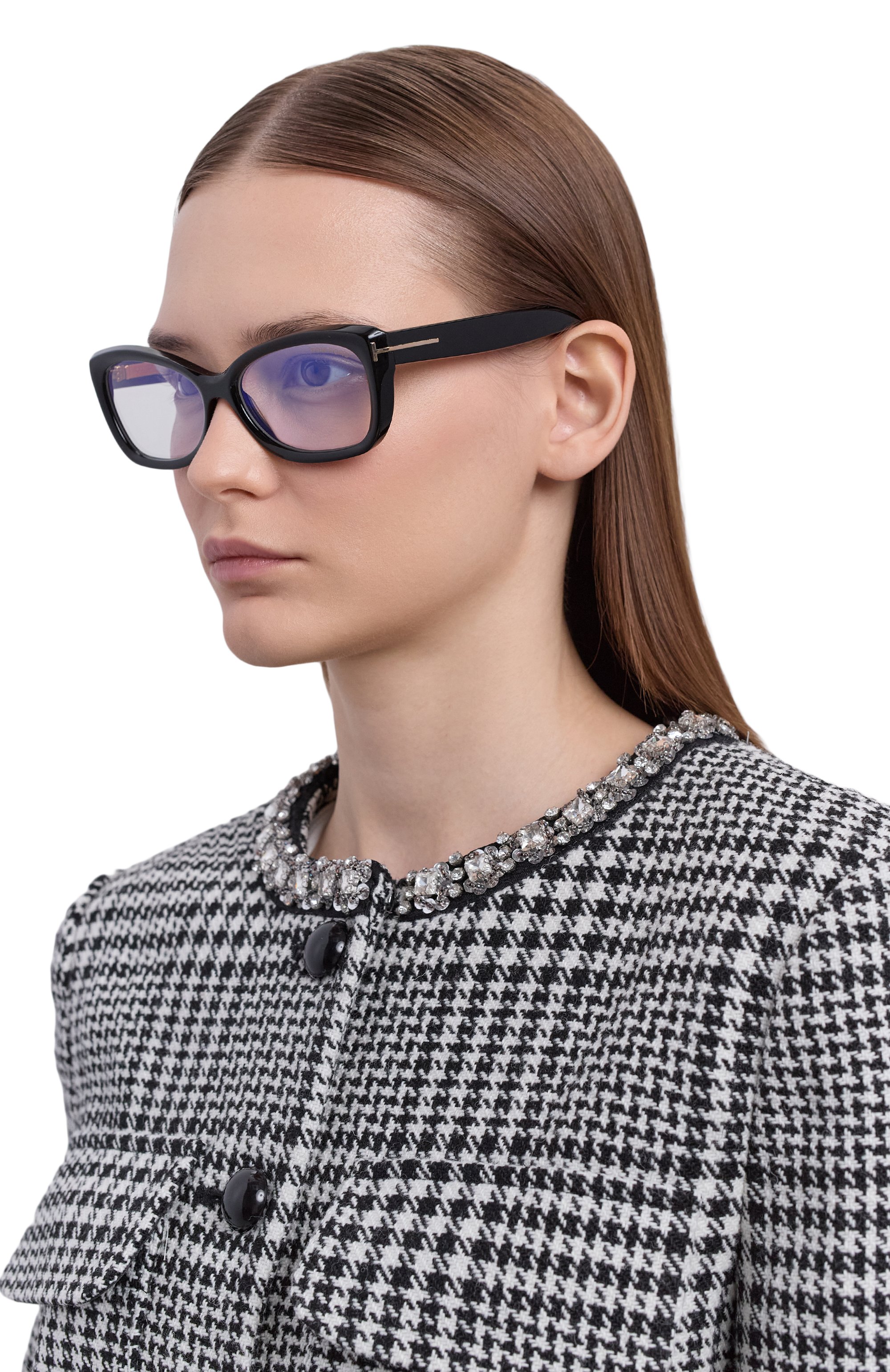 Оправа TOM FORD черного цвета по цене 48750 руб., арт. TF6046-B 001, фото 2 Оправа TOM FORD, арт. TF6046-B 001, фото 2