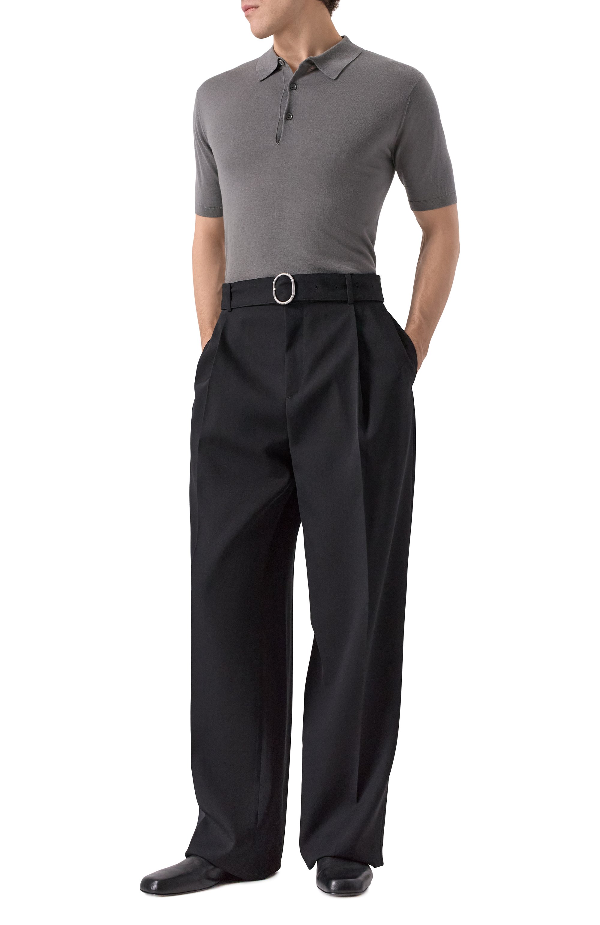 Шерстяные брюки JIL SANDER, арт. J22KA0272-J40002, фото 2