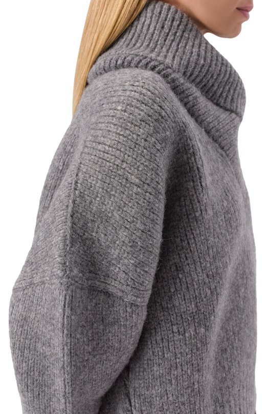 Шерстяной свитер Saint Laurent 827215/Y77CE Серый  827215/Y77CE Фото 5