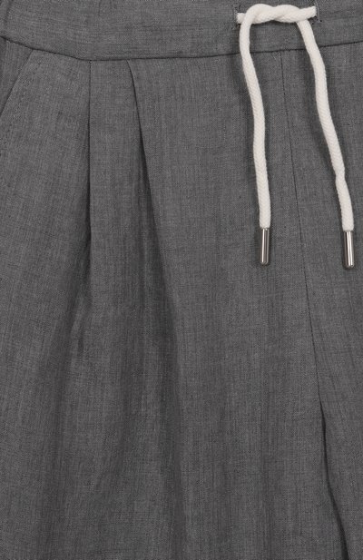 Льняные брюки BRUNELLO CUCINELLI, арт. BH249P113A, фото 3