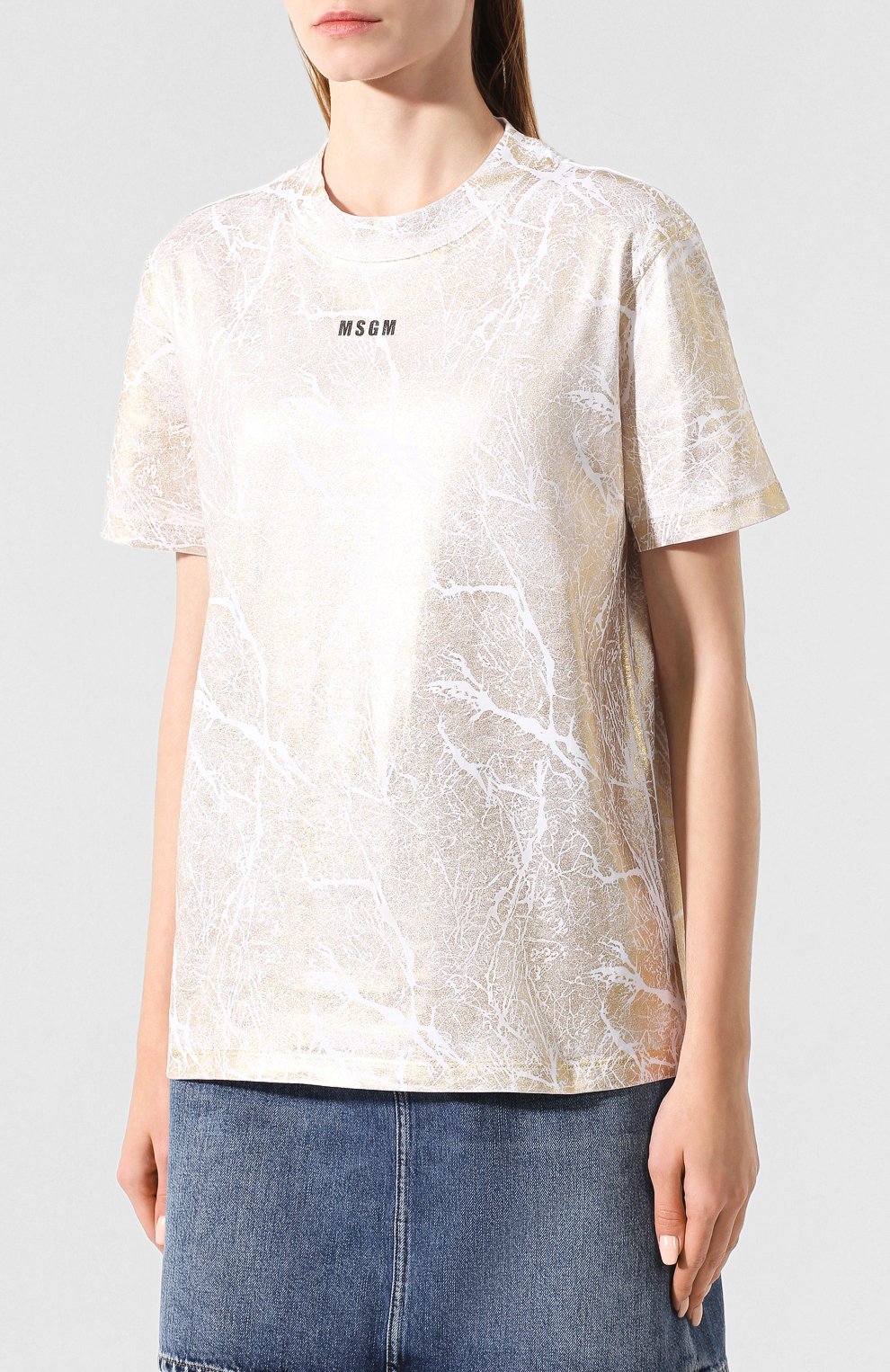 Хлопковая футболка MSGM, арт. 2741MDM170 195797, фото 3