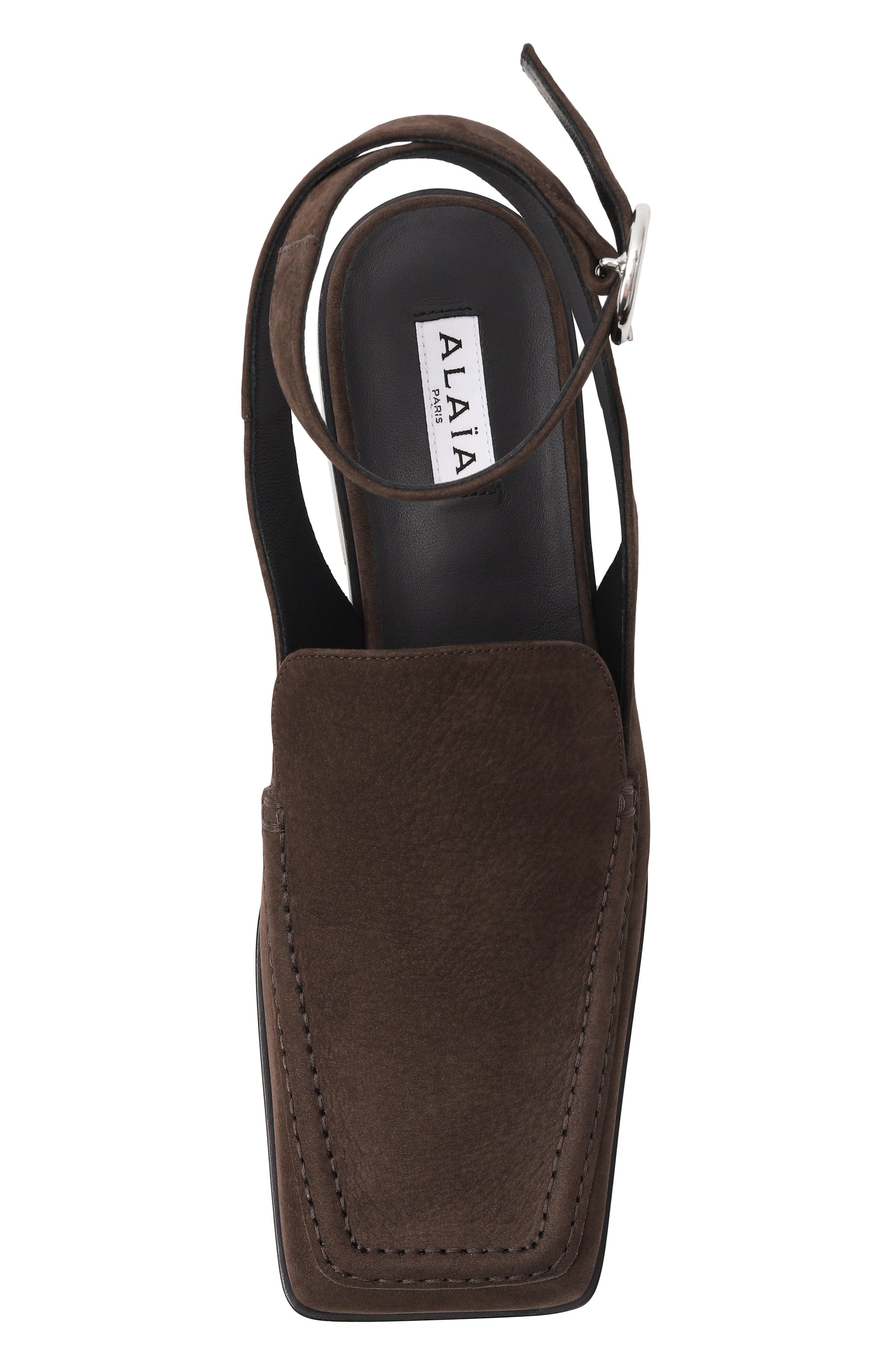 Сандалии из нубука ALAIA, арт. AA3L1001I111, фото 6