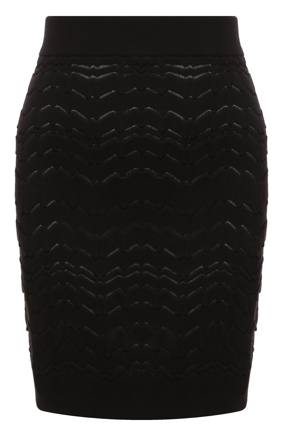 Юбка из вискозы и шерсти MISSONI черного цвета по цене 59050 руб., арт. DS24WH0M/BK040E, фото 1 Юбка из вискозы и шерсти MISSONI, арт. DS24WH0M/BK040E, фото 1