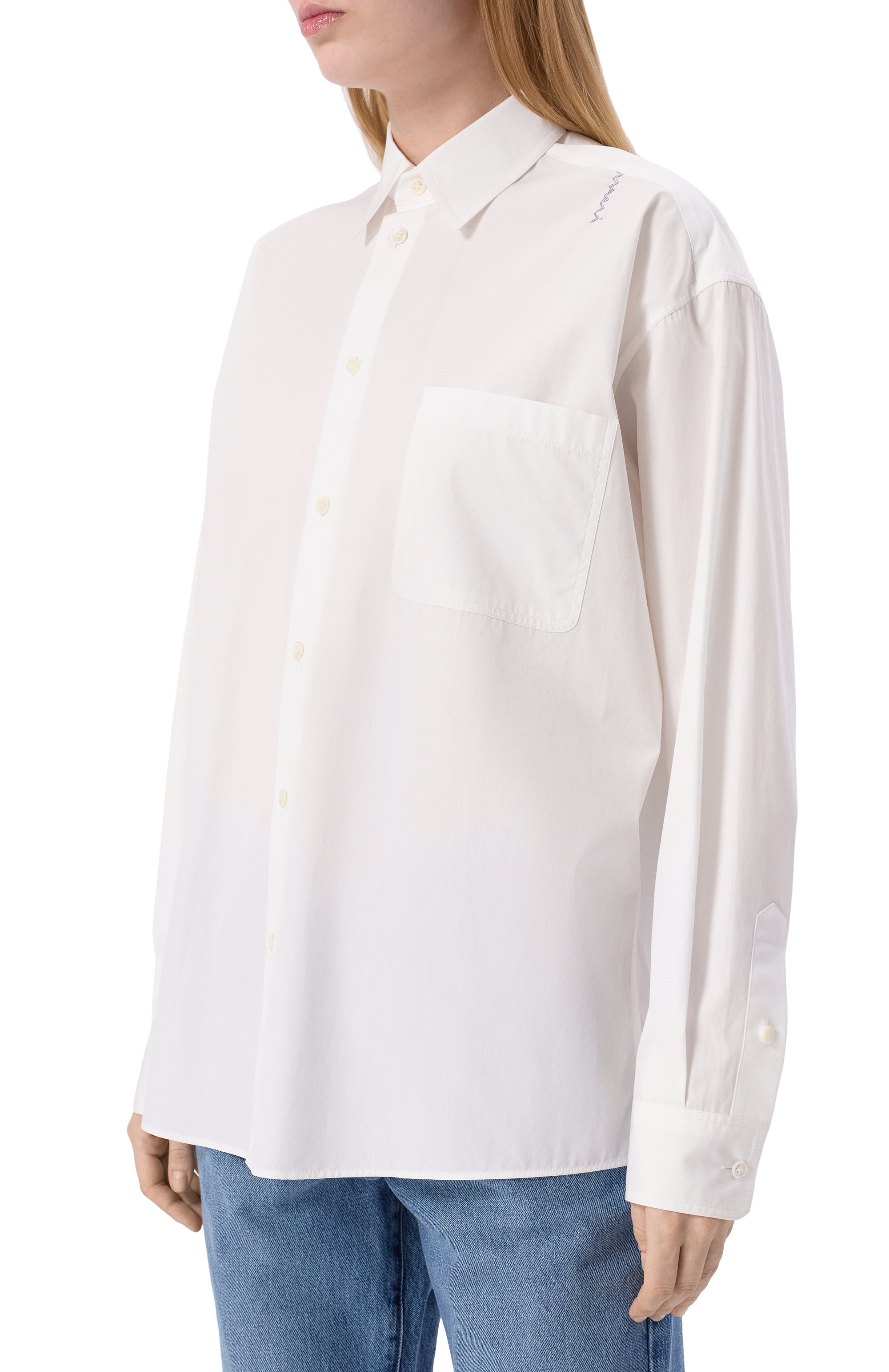 Хлопковая рубашка MARNI, арт. CAMA0505S6/UTC223, фото 3