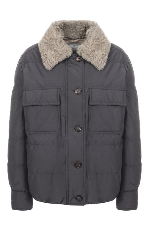 Пуховая куртка Brunello Cucinelli MG5017688 Серый MG5017688