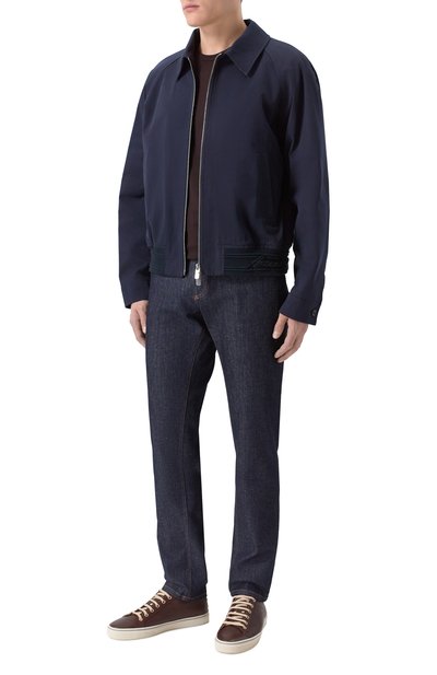 Хлопковая футболка DOLCE & GABBANA темно-коричневого цвета по цене 39050 руб., арт. G8JX7T/G7P1A, фото 2 Хлопковая футболка DOLCE & GABBANA, арт. G8JX7T/G7P1A, фото 2