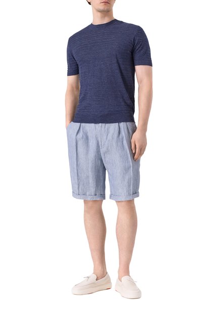 Льняные шорты BRUNELLO CUCINELLI, арт. MH251U0020, фото 2