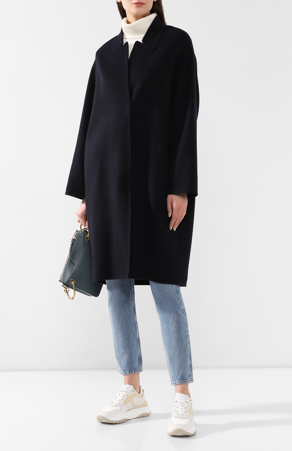Шерстяное пальто STELLA MCCARTNEY темно-синего цвета по цене 118000 руб., арт. 548701/SMB09, фото 2 Шерстяное пальто STELLA MCCARTNEY, арт. 548701/SMB09, фото 2