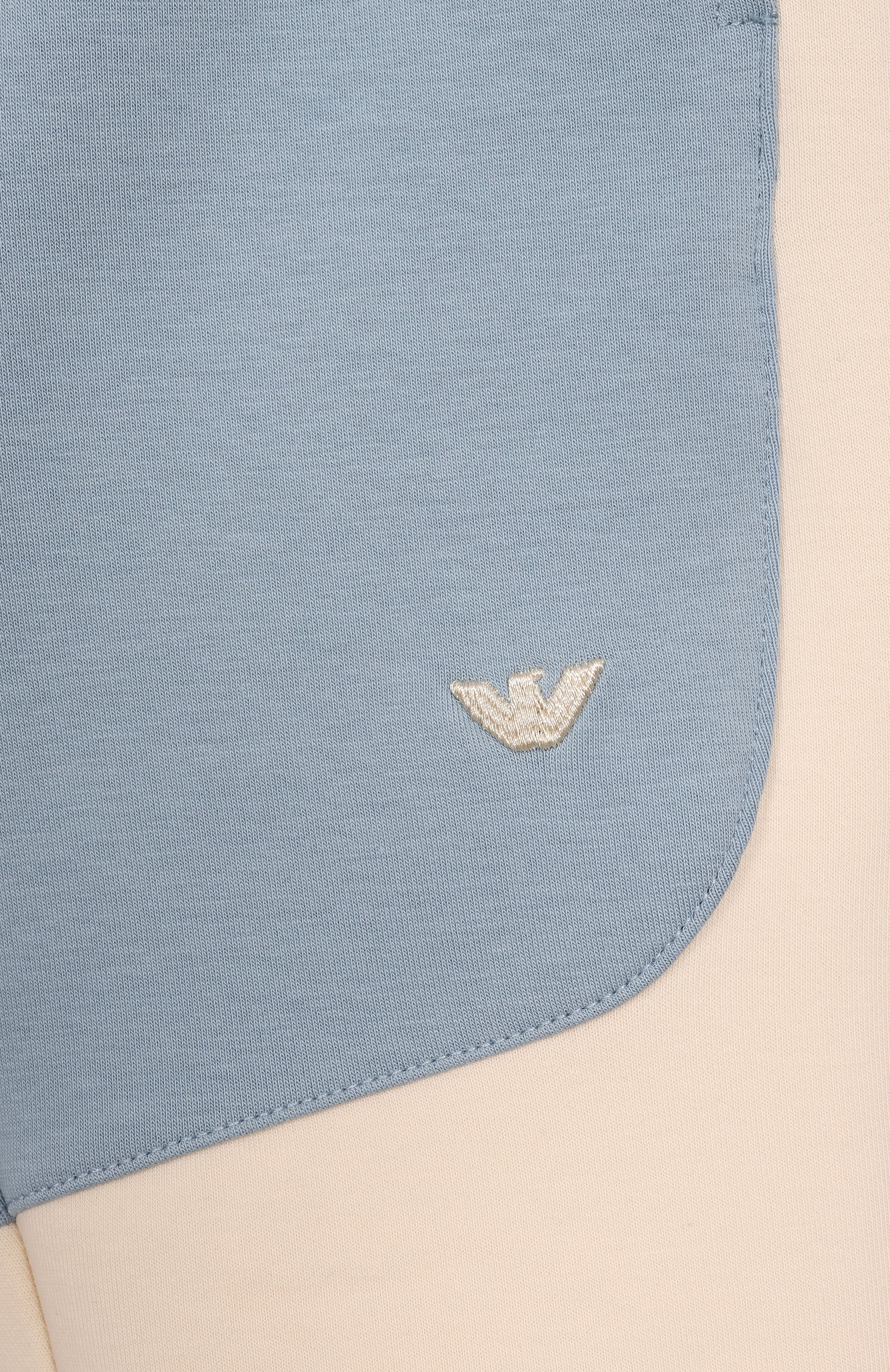 Хлопковые джоггеры EMPORIO ARMANI разноцветного цвета по цене 11900 руб., арт. EB000139/AF10126, фото 3 Хлопковые джоггеры EMPORIO ARMANI, арт. EB000139/AF10126, фото 3