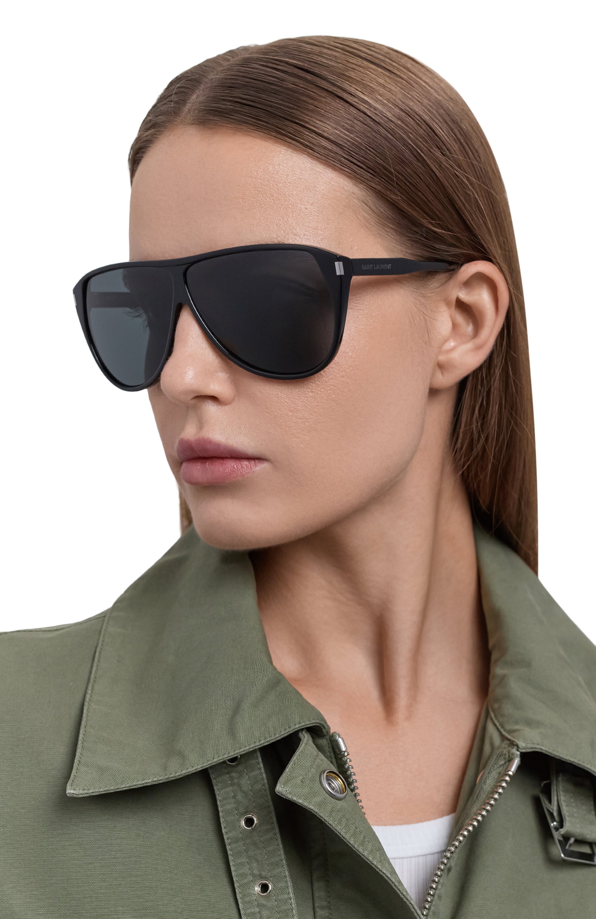 Солнцезащитные очки SAINT LAURENT черного цвета по цене 48600 руб., арт. SL 731 GASPAR 002, фото 3 Солнцезащитные очки SAINT LAURENT, арт. SL 731 GASPAR 002, фото 3