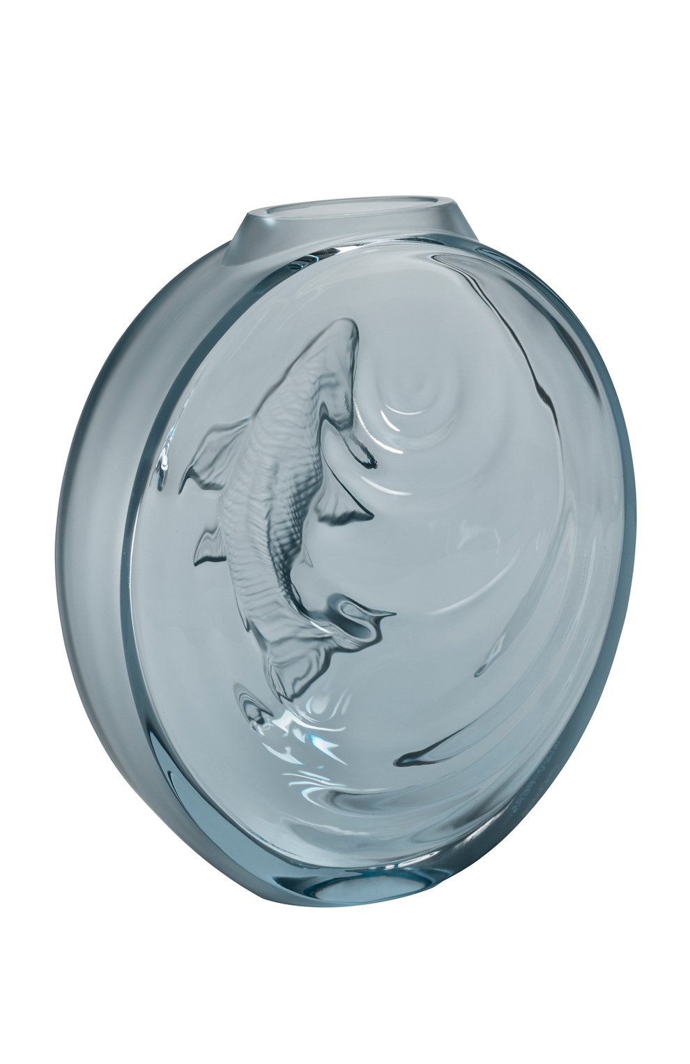 Ваза carpe koi LALIQUE серого цвета по цене 160000 руб., арт. 10671500, фото 1 Ваза carpe koi LALIQUE, арт. 10671500, фото 1