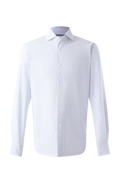 Мужская сорочка из хлопка и льна CORNELIANI, арт. 25P156-2511174