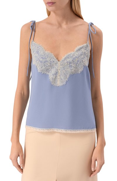 Шелковый топ VALENTINO, арт. 8B3AEBG2/21B, фото 3