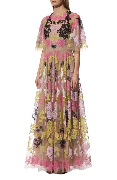Платье VALENTINO разноцветного цвета по цене 2665000 руб., арт. XB3VDCZ51ED, фото 3 Платье VALENTINO, арт. XB3VDCZ51ED, фото 3