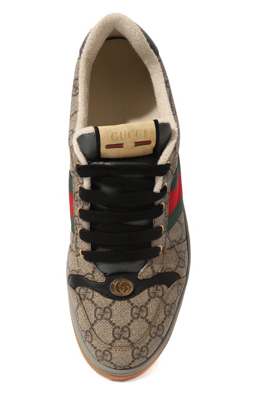 Кеды Screener Gucci 674530 96GE0 Бежевый  674530 96GE0 Фото 6