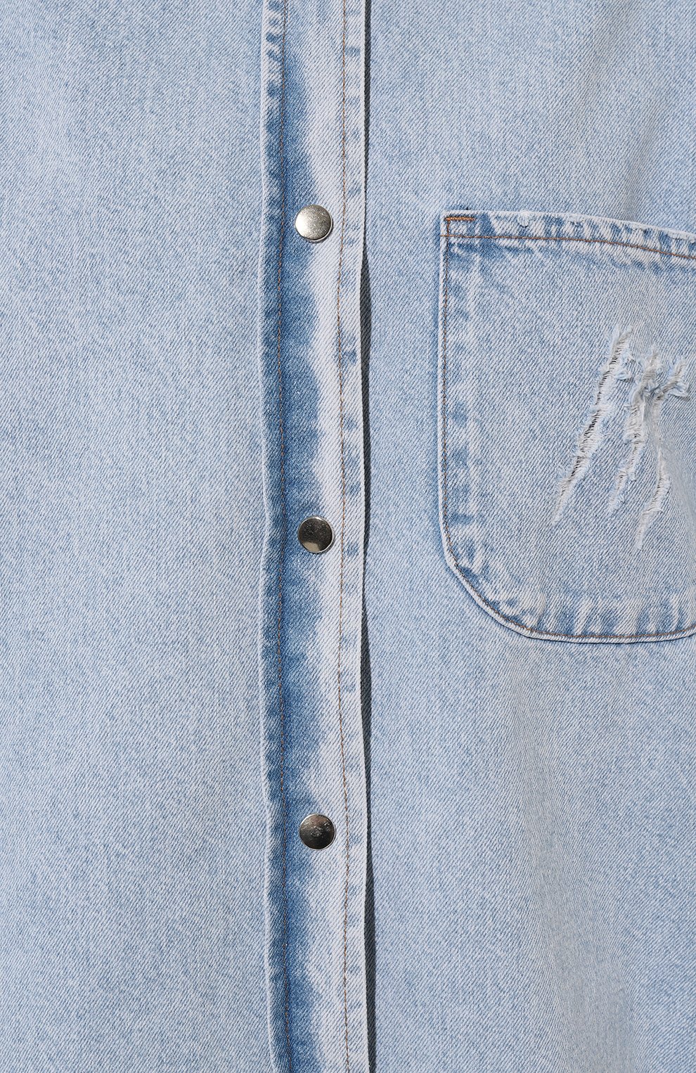Джинсовая рубашка YANA JEANS голубого цвета по цене 16000 руб., арт. 13-30-002-550, фото 5 Джинсовая рубашка YANA JEANS, арт. 13-30-002-550, фото 5