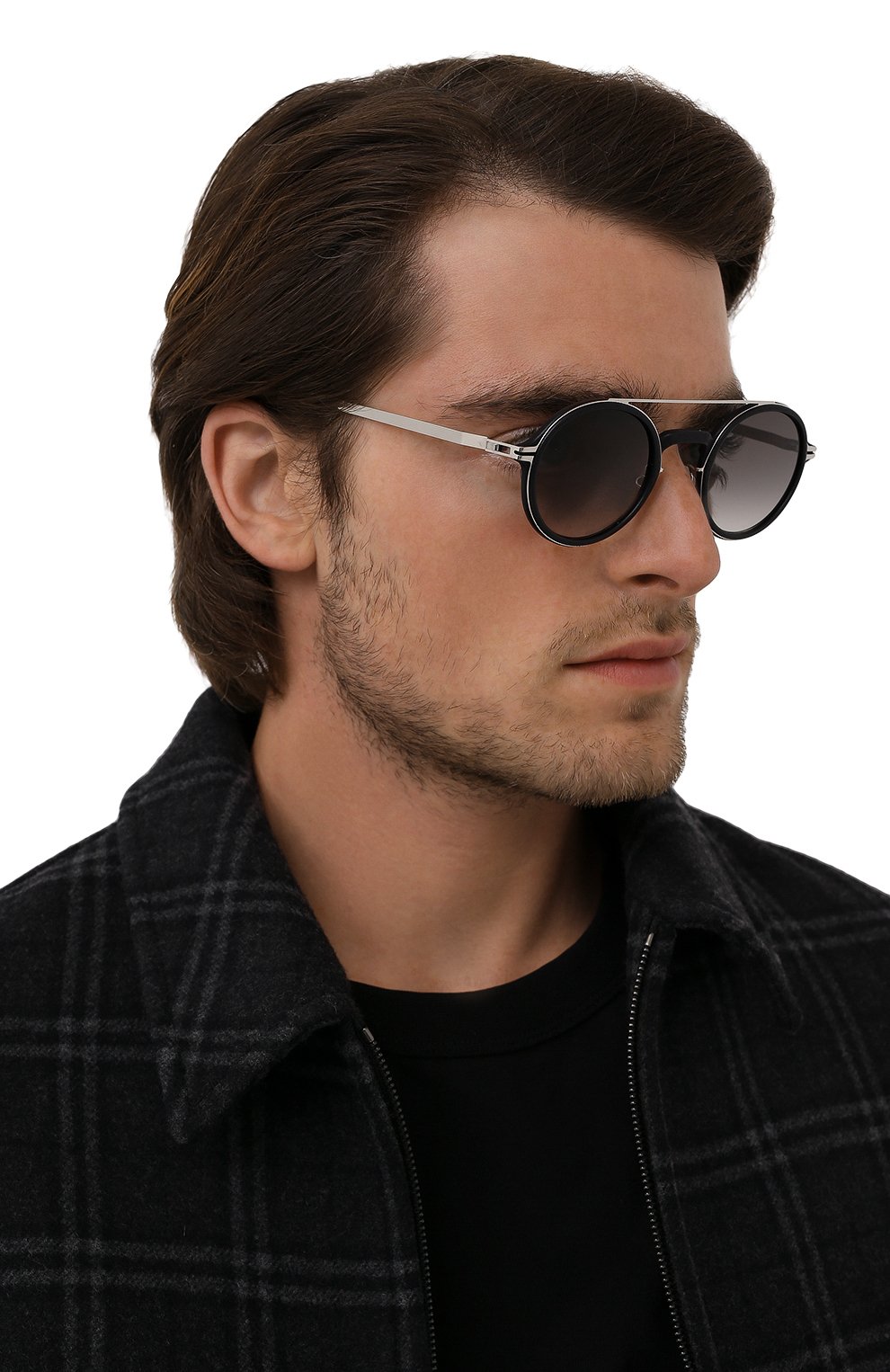 Солнцезащитные очки MYKITA, арт. HEML0CK/PITCHBLACK/SSL/GREY GRADIENT 512, фото 3