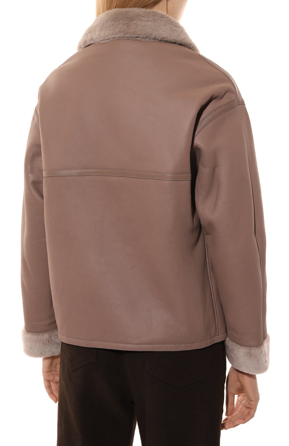 Дубленка из овчины MANZONI24, арт. 24M1292-S21/, фото 4