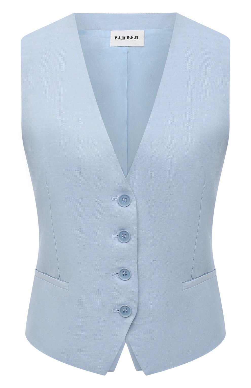 Жилет из вискозы и льна P.A.R.O.S.H., арт. D410028, фото 1