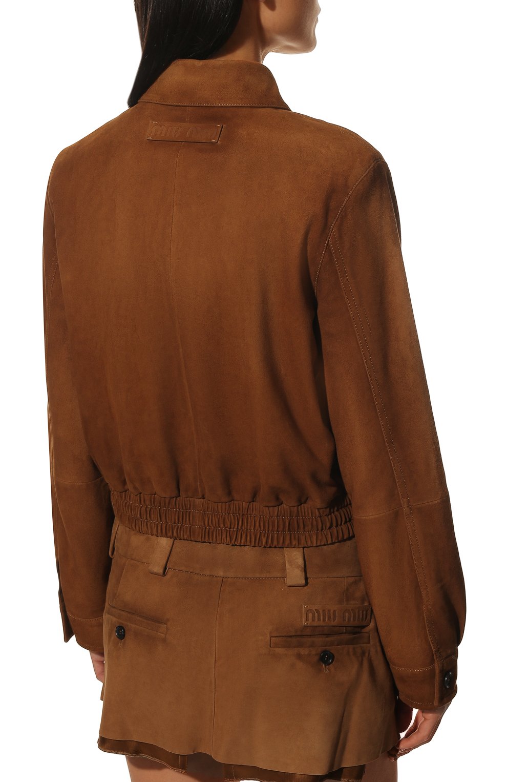 Замшевая куртка MIU MIU, арт. MPV810-104R-F0401, фото 4