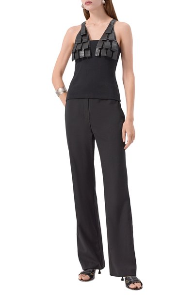 Брюки NANUSHKA черного цвета по цене 69900 руб., арт. NW25SSPA25499, фото 2 Брюки NANUSHKA, арт. NW25SSPA25499, фото 2