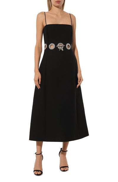 Платье из шерсти и шелка VALENTINO, арт. 5B3VA9L01CF, фото 3